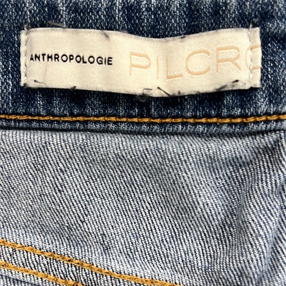 Anthropologie Pilcro Denim Shorts 27 Distressed High Rise Cutoffs Boho Festival - Picture 7 of 9